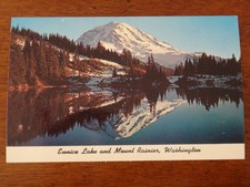 Postcard: Mount Rainier and Eunice Lake, Washington - 1960s Unused