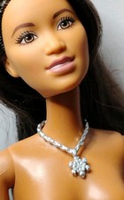 Disney Ily 4EVER Elsa Doll Silver Snowflake Pendant Necklace Jewelry Fits Barbie