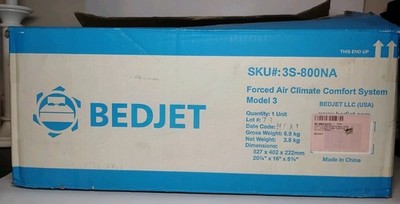 BedJet 3 Model 3S-800NA Bedroom Forced Air Climate Control System New Open Box