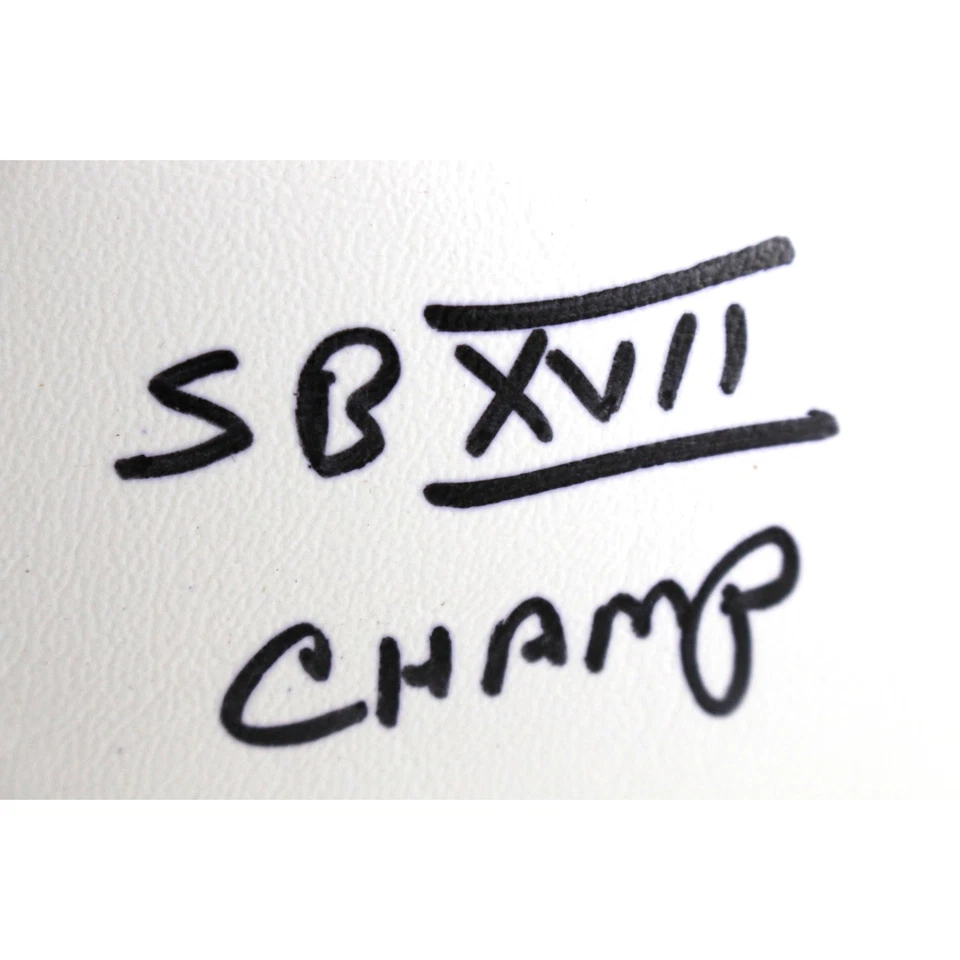 Joe Theismann Autografiado Washington Redskins Fútbol SB Champs Beckett 51493 Foto 3 de 4