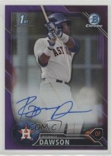 2016 Bowman Draft Chrome Pick Purple Refractor 110/250 Ronnie Dawson Auto 00jz