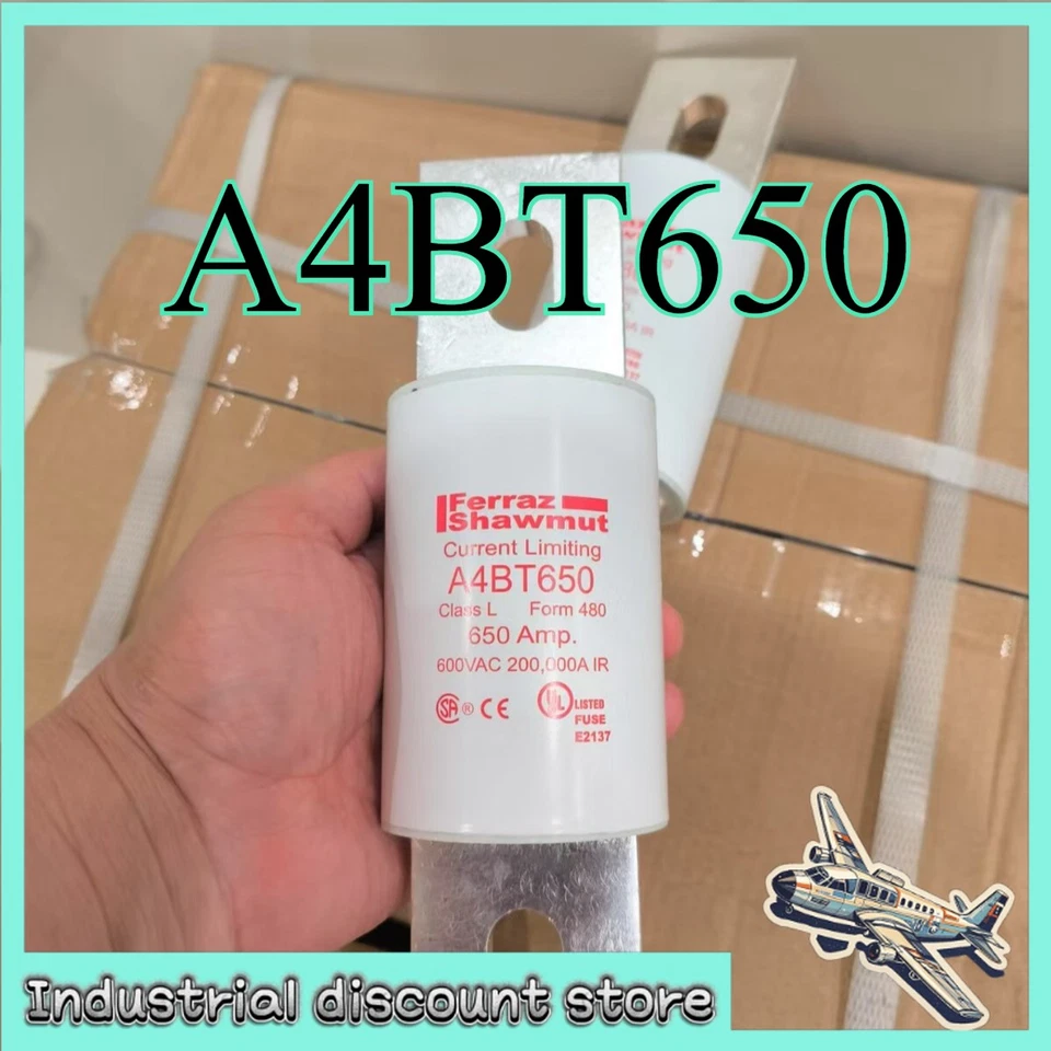 1pcs New CLASS L FUSE A4BT650 600V 650A,Fast Shipping - Image 2 of 3