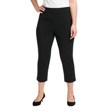 Talbots Chatham Crop Slim Leg Black Pants Womens 6 Stretch Career Work New
