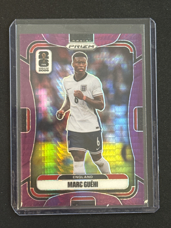 Marc Guehi 2026 Panini Prizm World Cup #99 Purpel Hyper Prizm 31/299