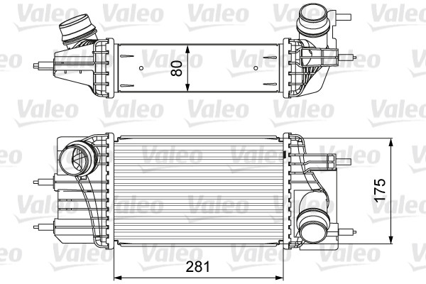 VALEO 818666 Intercooler, charger for NISSAN