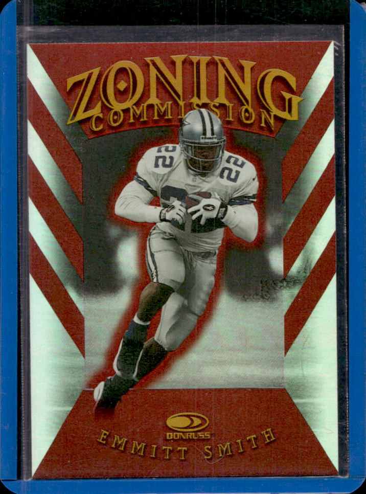 1997 Donruss Emmitt Smith Zoning Commission #4192/5000 Cowboys