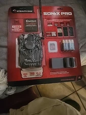 STEALTH CAM SONIX PRO 36MP CELLULAR TRAIL CAMERA 80FT RANGE, 32GB SD CARD (NEW)
