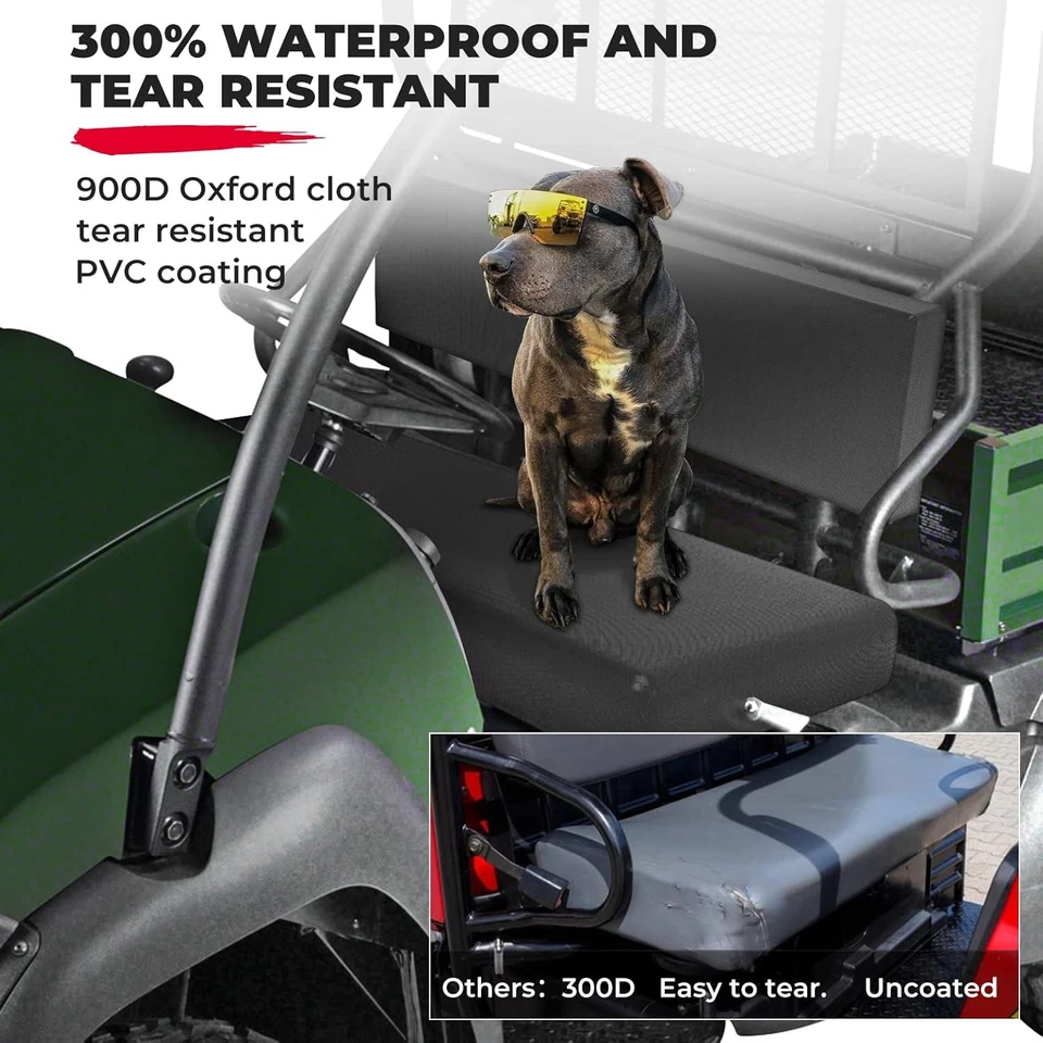 Capa de assento mula KEMIMOTO compatível com Kawasaki 3000 3010 3020 preta  - Imagem 2 de 4