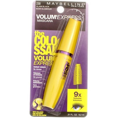 24 Pack Maybelline Volum' Express The Colossal Washable Mascara, Glam Black 2...