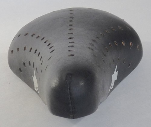 Assos Saddle Perforated Leather Vintage Road racing bicycle beautiful NOS - Picture 8 of 11