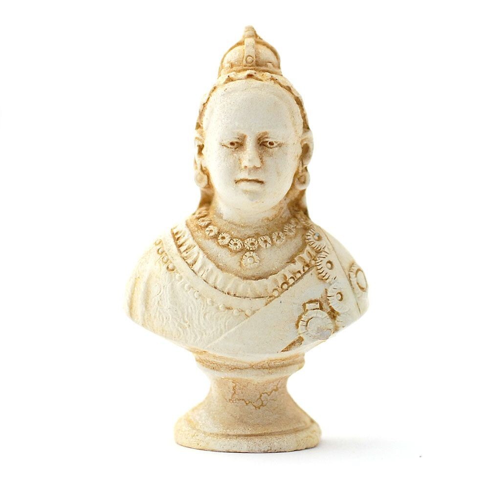 Dolls House Ornament Queen Victoria Bust Resin Lounge Miniature 1:12th Scale