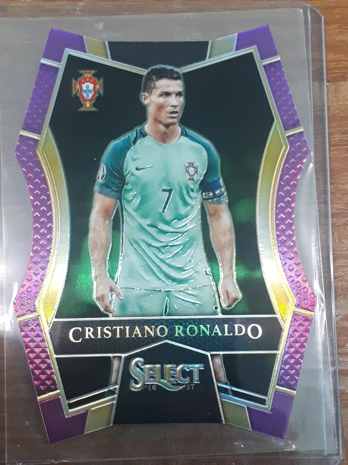 Panini Select Soccer 2016-17 Cristiano Ronaldo Mezzanine Purple Prizm 26/149