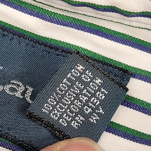 Ralph Lauren Shirt Mens 16 32/33 Blue Striped Custom Fit Button Down Long Sleeve - Imagen 6 de 11