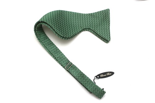 NWT Big Butterfly Bow tie Men's Self tied Bow Tie Green S464 - 第 6/8 張圖片