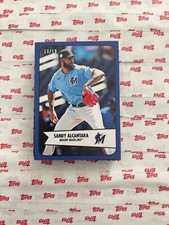 2023 Throwback Thursday 1954 Bowman #60 Sandy Alcantara Blue Parallel 10/10