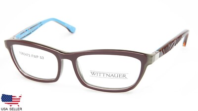 NEW WITTNAUER FIONA BROWN EYEGLASSES GLASSES PLASTIC FRAME 53-16-135 B33mm