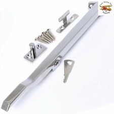 10" POLISHED CHROME LOCKING CASEMENT WINDOW STAY FASTENER 250mm Lever Arm Latch