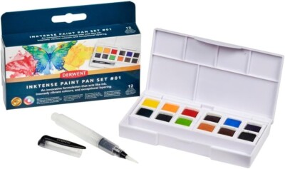 Derwent Inktense Farbkasten Reise-Set Wasserfarben, Farbauswahl #1