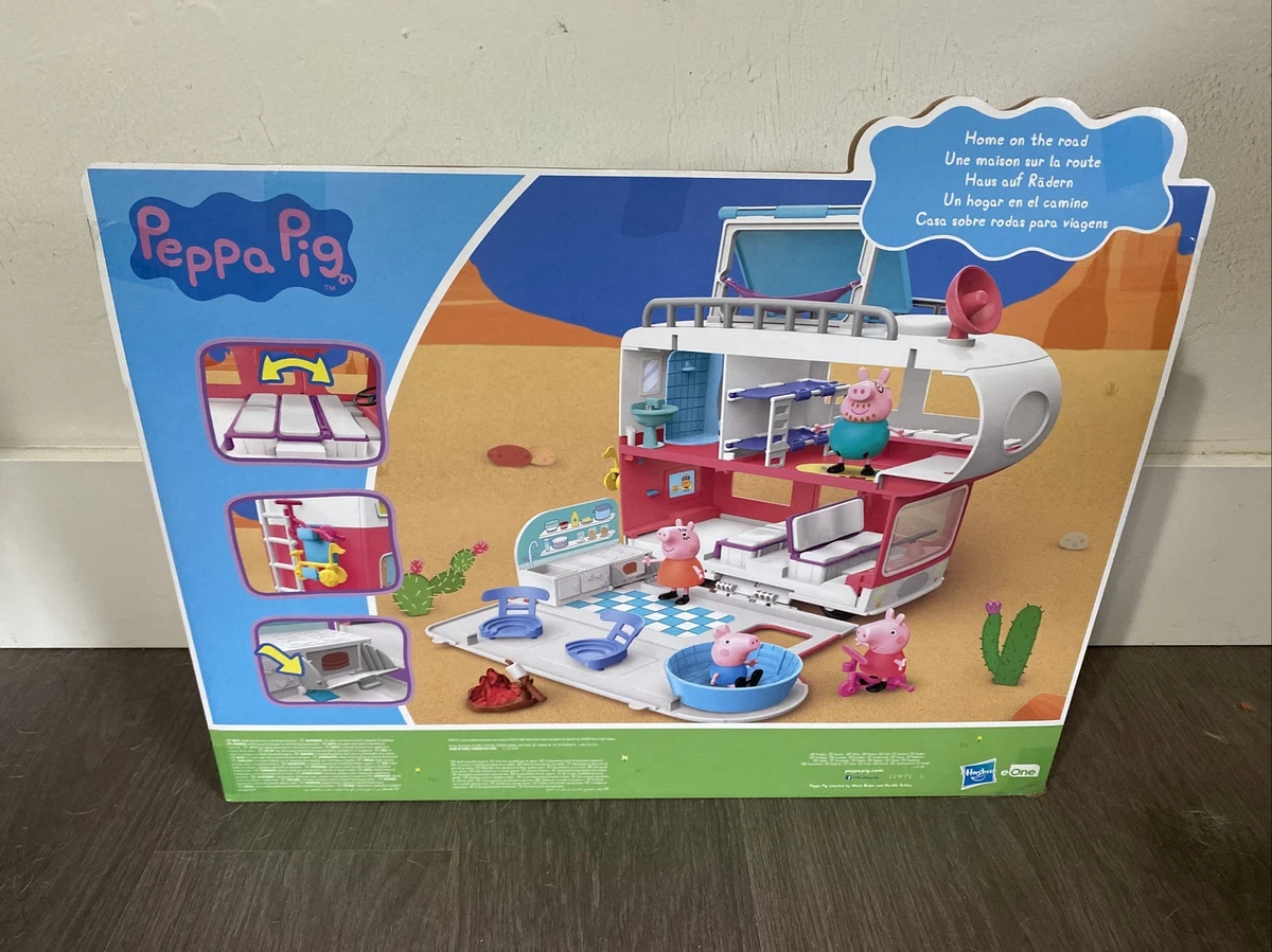 2021 Peppa Pig Peppa's Family MOTORHOME Vehicle to RV Playset NEW w/ 4  Figures