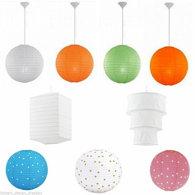 Reispapierlampe Papierleuchte Papierlampe Hängelampe Pendelleuchte