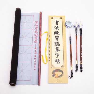 Chinese Japanese Magic Rewritable Calligraphy Water Writing Fabric Cloth Brus...