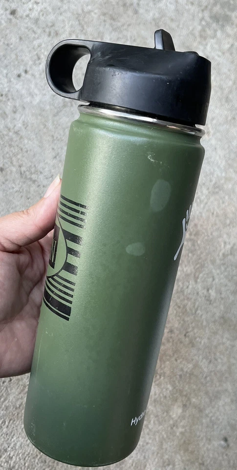 The Human Bean Coffee Hydro Flask Wide Mouth 20oz Bottle w/ Lid Green & Black - Image 2 of 4