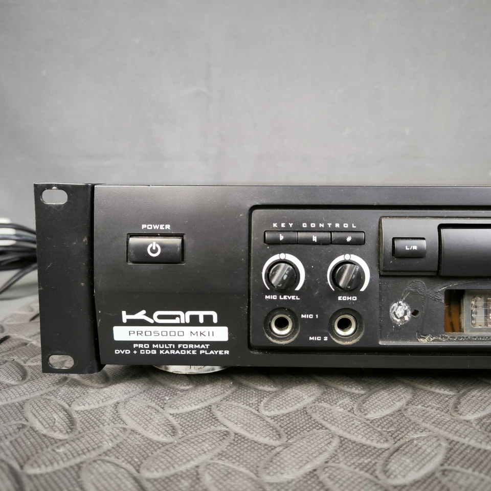 Kam Pro 5000 MKII Multi Format DVD + CDG Karaoke Player Black - Image 2 of 4