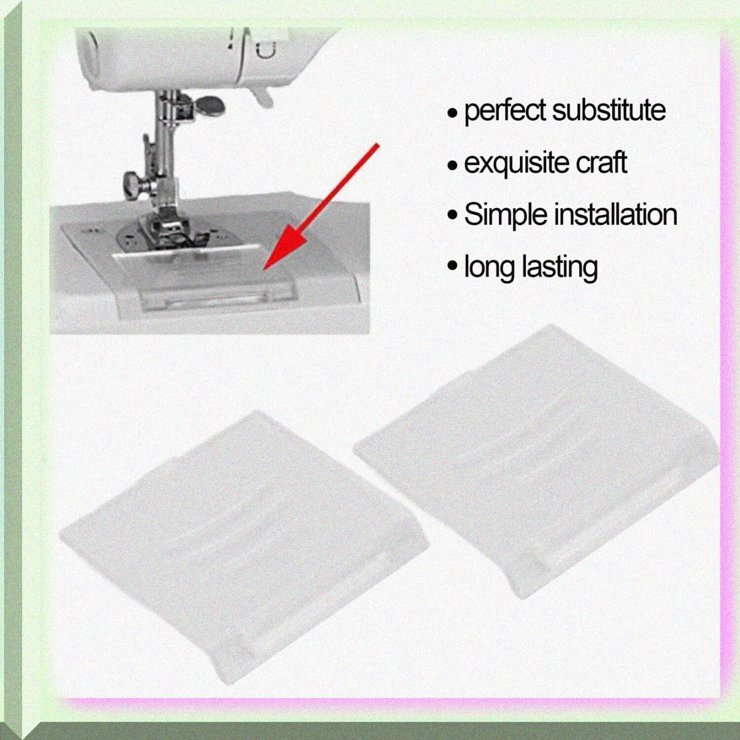 StitchGuard ABS Bobbin Cover: Durable Slide Plate for 505/505A Sewing Machines