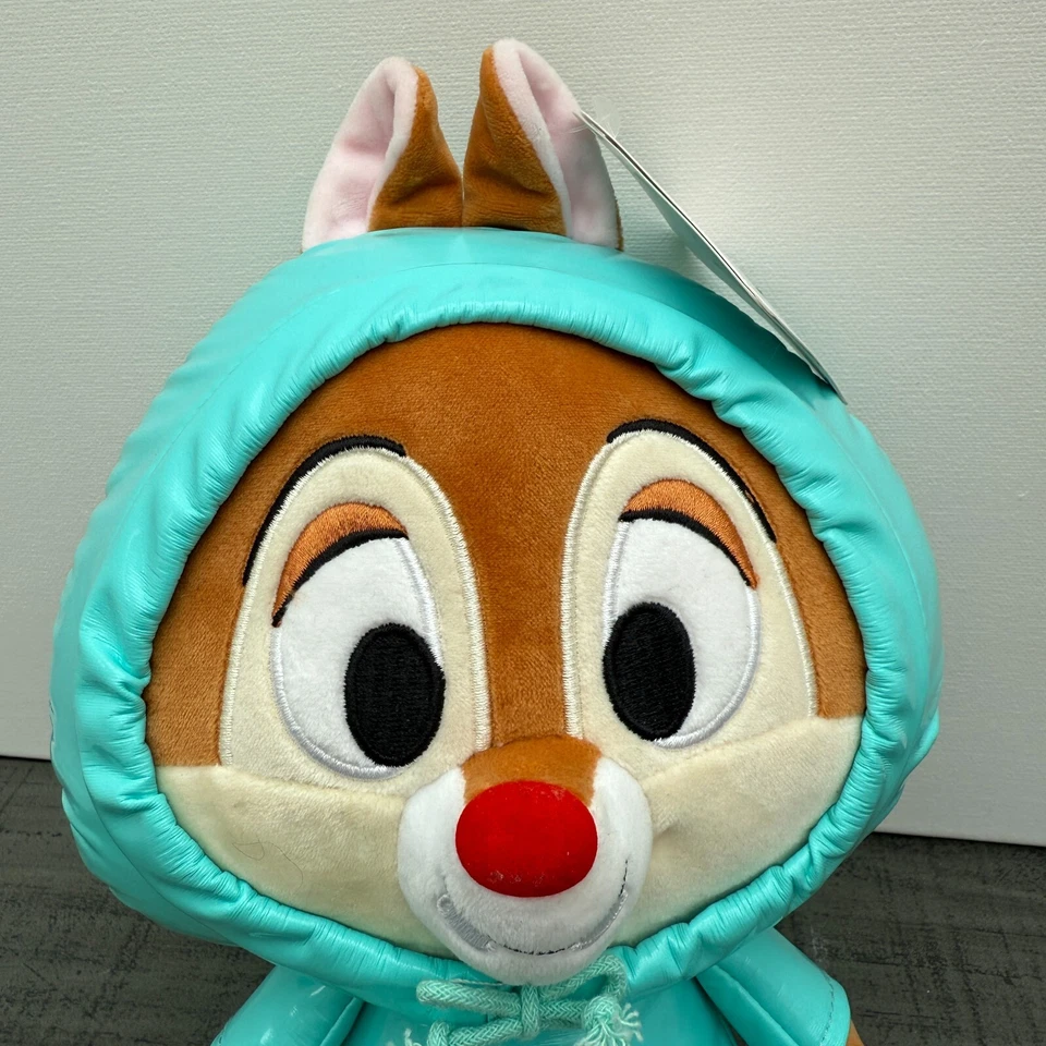 Chip & Dale Turquoise Raincoat Plush Doll Japan Disney Shop BNWT - Image 2 of 4