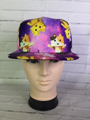 Nyanbo! Nyanbo Anime Kotora Mike Shiro Kuro All Over Print Logo Snapback Hat Cap
