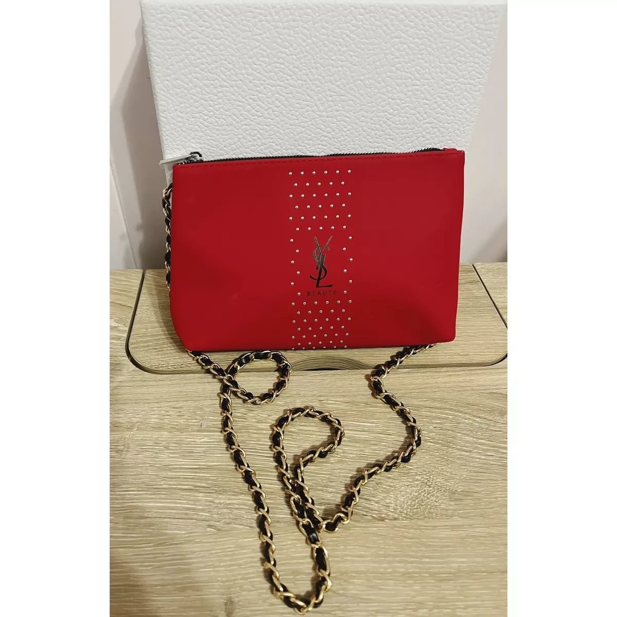 Leather crossbody bag Yves Saint Laurent Red in Leather - 38992226