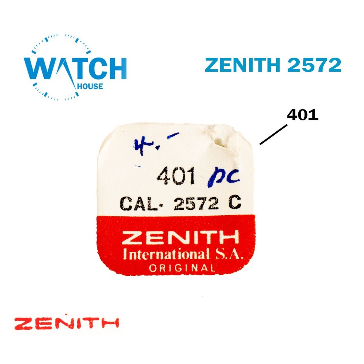 Tige Zenith 2572PC - 401 Pour Calibre 2522 Et Autres, Pièce D'occasion
