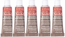 M00225x5 MOREZMORE 5 Tubes Fresh Amaco Rub 'n Buff AUTUMN GOLD Wax Metallic 