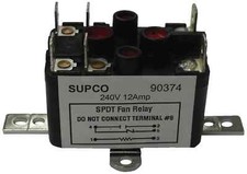 Supco 90380 Fan Relay 13A Load 24V Coil No/NC Contacts