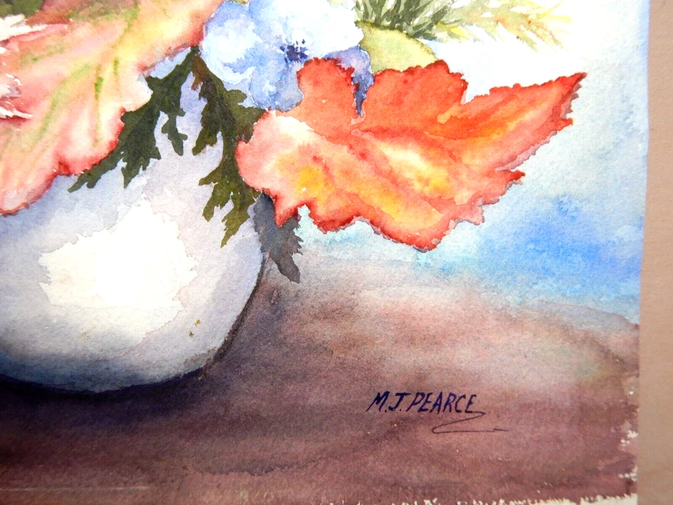 AUSTRALIAN WATERCOLOUR STILL LIFE BY MABS PEARCE EXHIBITED 1994 P160 - image 3 of 4