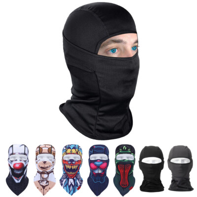 Mens Women Skull Windproof Balaclava Motorcycle Ski Cycling Full Face Mask  Hood