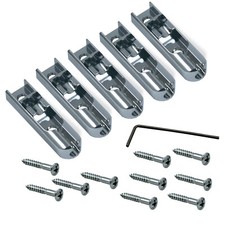 Bass Bridge Single Individual Set of 5 Chrome 122010CH-5P