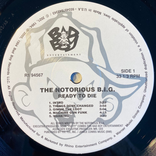 LP Ready to Die - Notorious B.I.G., The (#603497843343