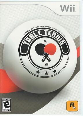 Rockstar Games Table Tennis WII (Brand New Factory Sealed US Version) Nintendo W