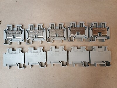Lot of 10 Phoenix Contact MBK 6/E DIN Rail Terminal Blocks