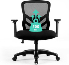 Silla de escritorio para computadora con soporte lumbar ajustable