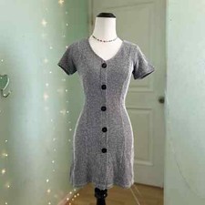 Zara Mini Knit Gray Dress