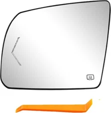 Left Heated Mirror Glass w/ LED Turn Signal Indicator For 2002-20 Toyota Tundra