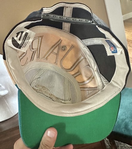 Vintage 90’s Jacksonville Jaguars Banned Logo Eastport Swirl Snapback Hat - RARE - Picture 6 of 8