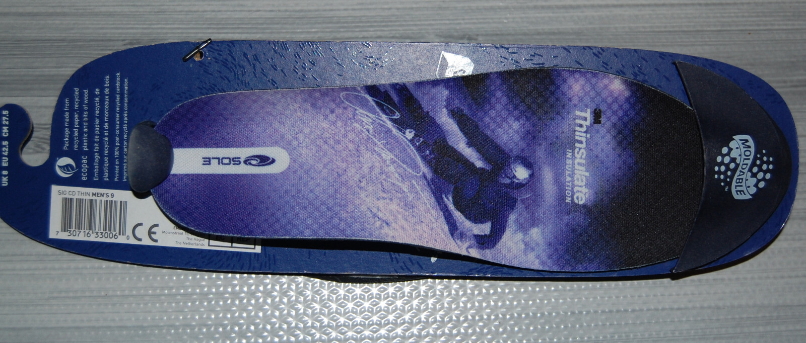 SOLE Signature Thin Insulated Custom Snow Ski Insoles Footbeds - Size M9/W11