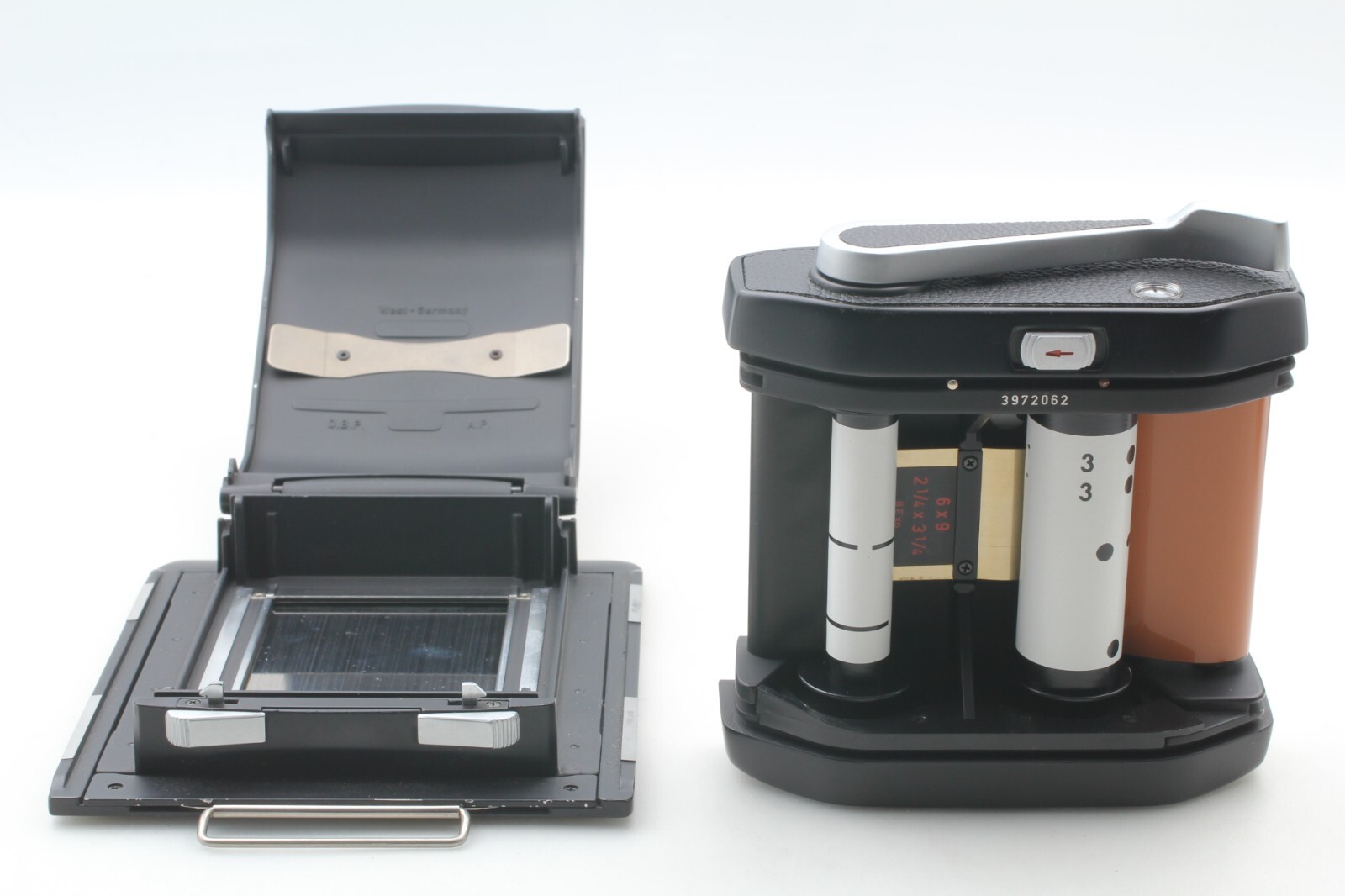 [ MINT ] Linhof Super Rollex 6x9 cm 2 1/4 x 3 x 1/4 inch Film Back From JAPAN