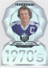 2020/21 SP SIGNATURE EDITION..DARRYL SITTLER..DECAGONS..# DC-13..MAPLE LEAFS
