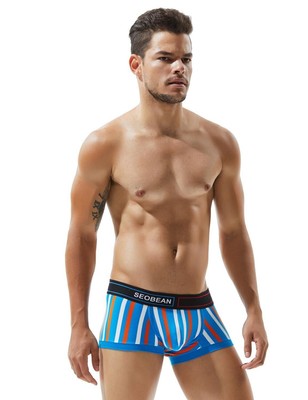 SEOBEAN Herren Unterwäsche Low-Rise Boxershort Sexy Trunk Unterhose Männer Boxer
