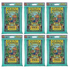 FoxFarm Ocean Forest Potting Soil to Retain Excess Moisture, 12qt (6 Pack)