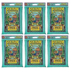 FoxFarm Ocean Forest Potting Soil to Retain Excess Moisture, 12qt (6 Pack)